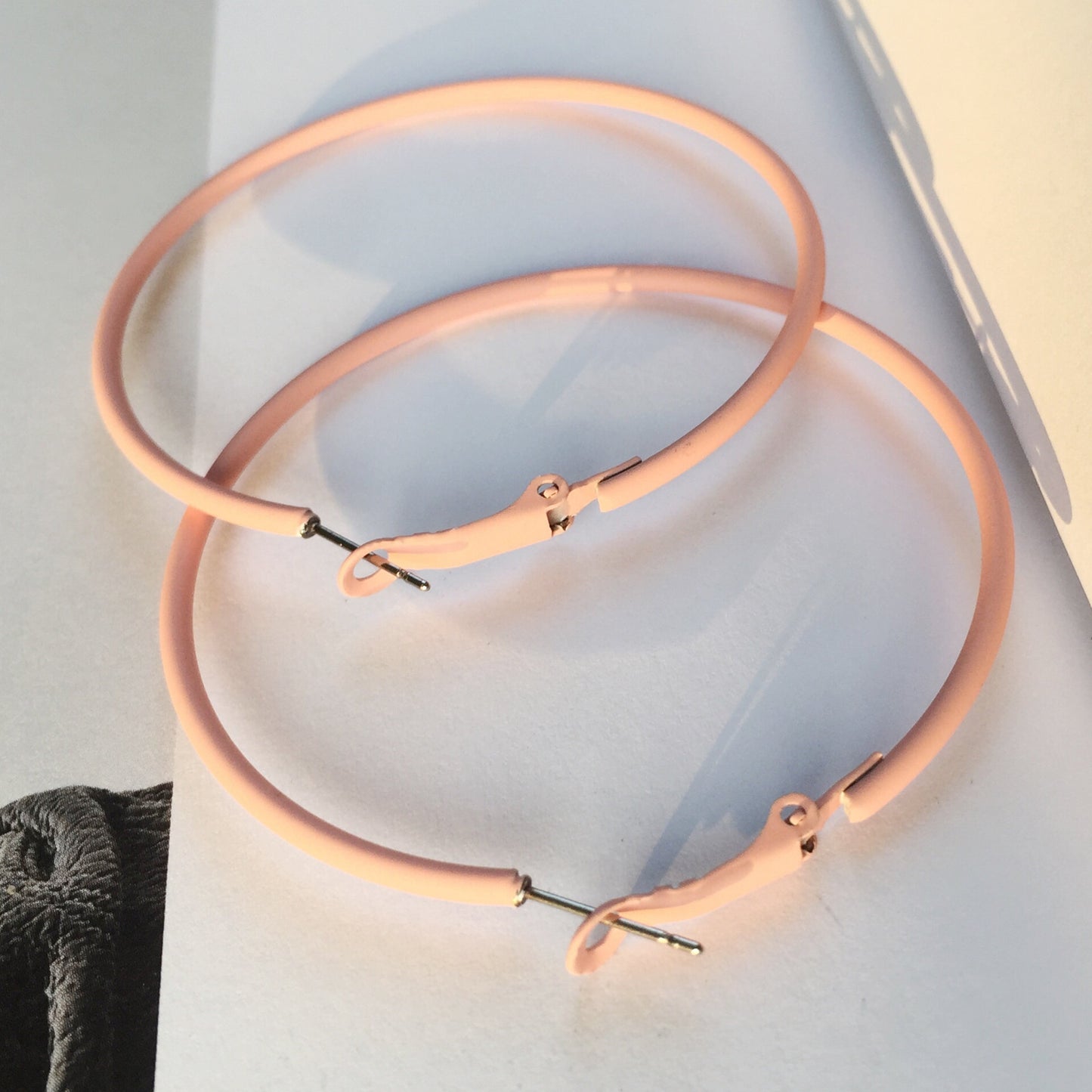 Paint Color Big Circle Eardrop Beautiful Earrings