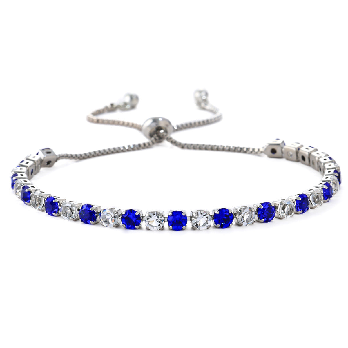 Women's Fashion Color Zircon High-grade Light Luxury Tennis Bracelet