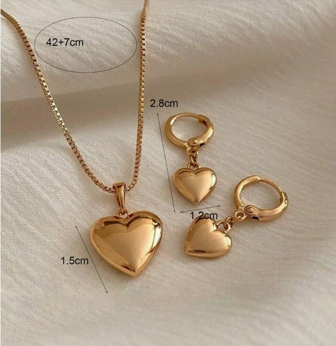 Peach Heart Suit Jewelry High-grade Versatile Necklaces