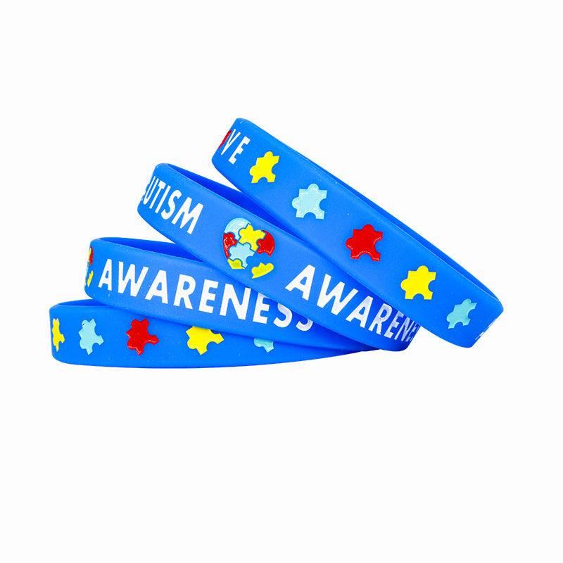 Color Puzzle Public Welfare Rubber Wristband Bracelet
