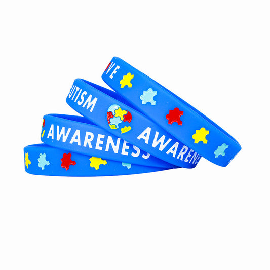 Color Puzzle Public Welfare Rubber Wristband Bracelet