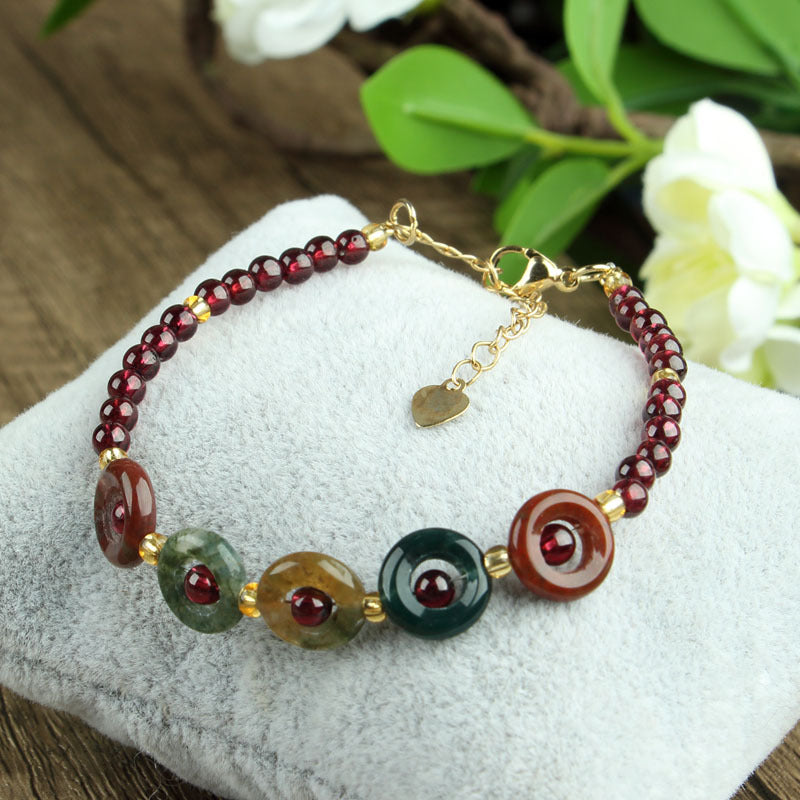 Women's Hand Plus Six Words Mantra Tibetan Buddha Beads Rings