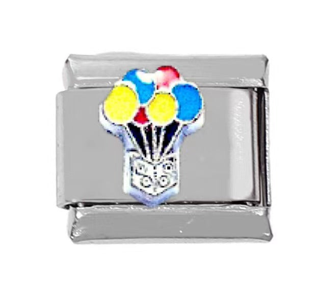 Balloon Bear Module Italian Stainless Steel Bracelets