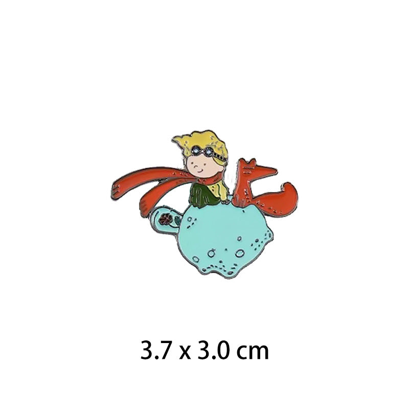 Little Prince Fox Cute Badge Personality Brooches
