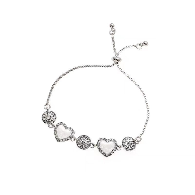 Women's Zircon Flower Korean Simple Design Personalized Bracelets