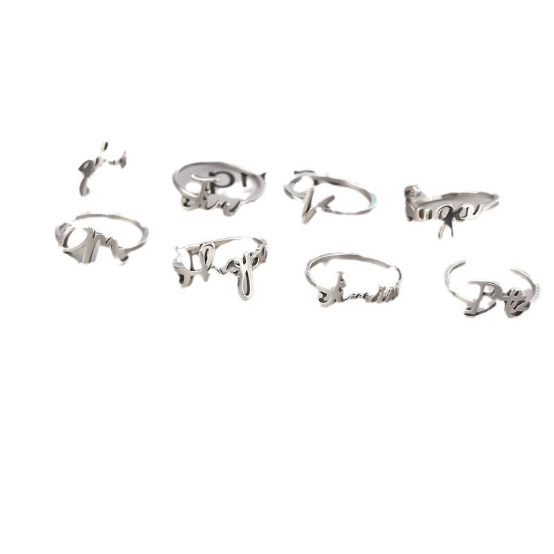 Cool Peripheral Titanium Steel Small Group Rings