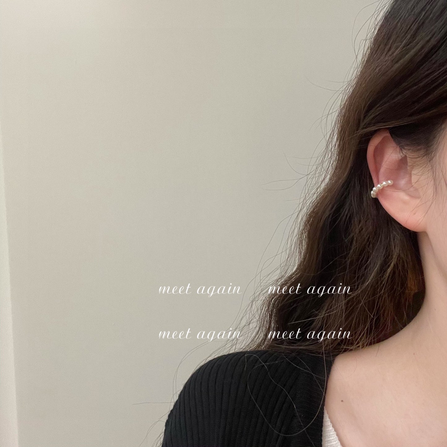 Women's Pearl Type Ear Clip Simple Elegant Summer Cold Earrings