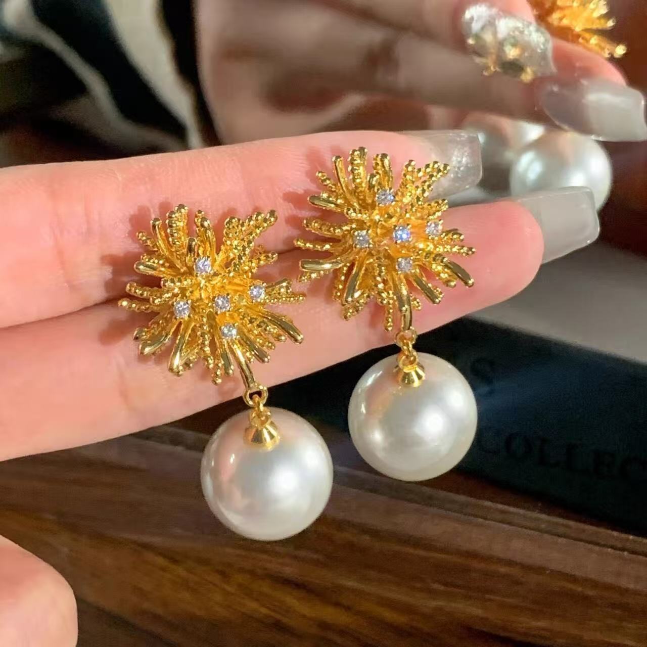 Women's Pearl For Retro Temperament Personality Affordable Luxury Exquisite Earrings