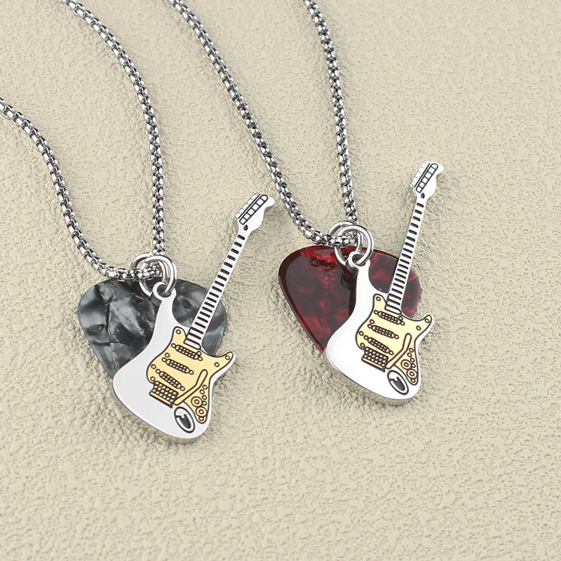 Women's & Men's Personalized Music Guitar Pick Hip Hop Pendants
