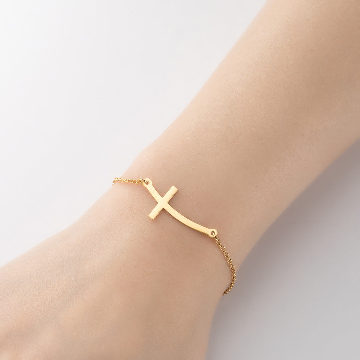 Simple Personality Cross Fashion Retro Compass Bracelets