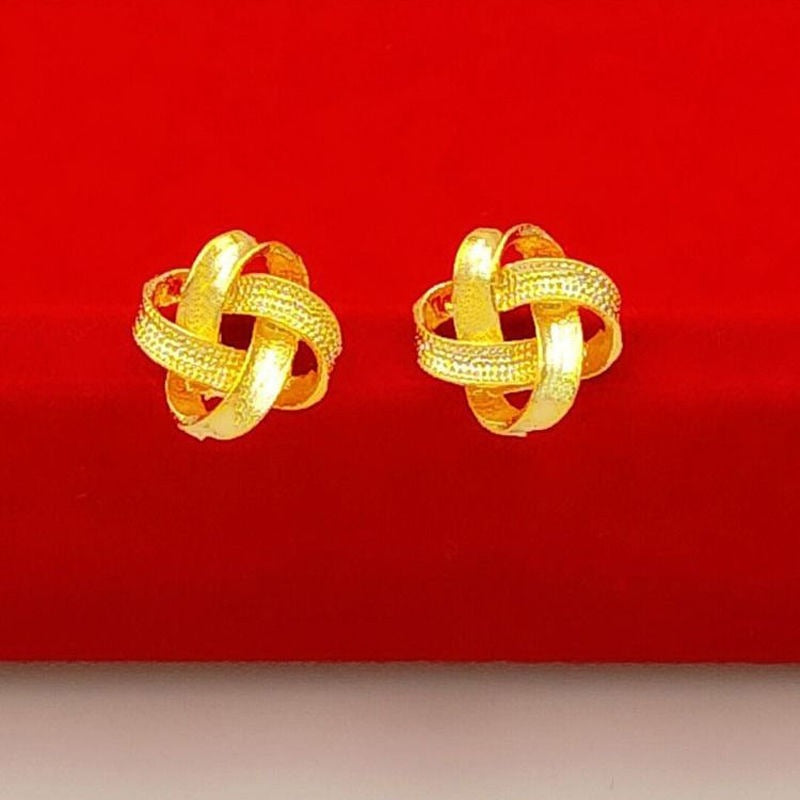 Women's Vietnam Placer Gold Rose Imitation Flower Love Rings