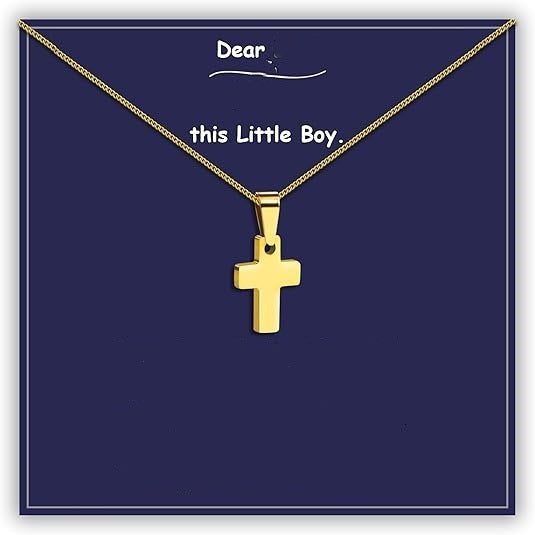 Women's Stainless Steel Gold Chain With Card Necklaces