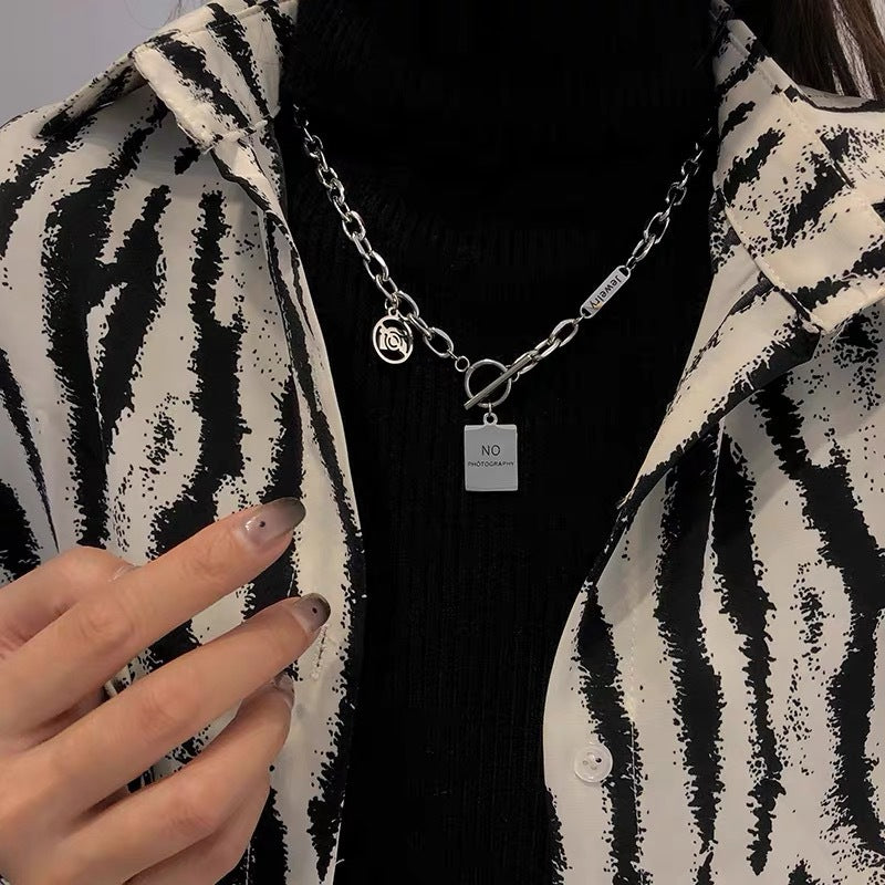 Bear Sweater Chain Female Long Design Necklaces