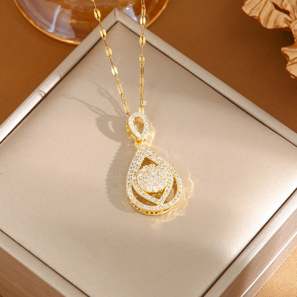 Women's Titanium Steel No Fading High-grade Design Necklaces