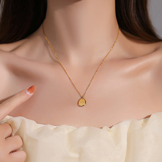 Interest Light Luxury Golden Little Beanie Necklaces