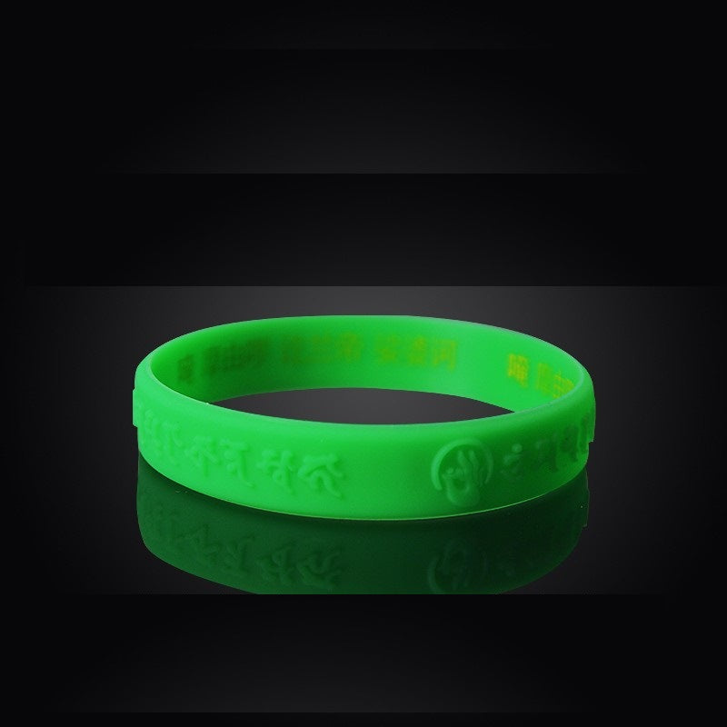 Women's & Men's Variety Of Silicone Wrist Band Luminous Bracelet