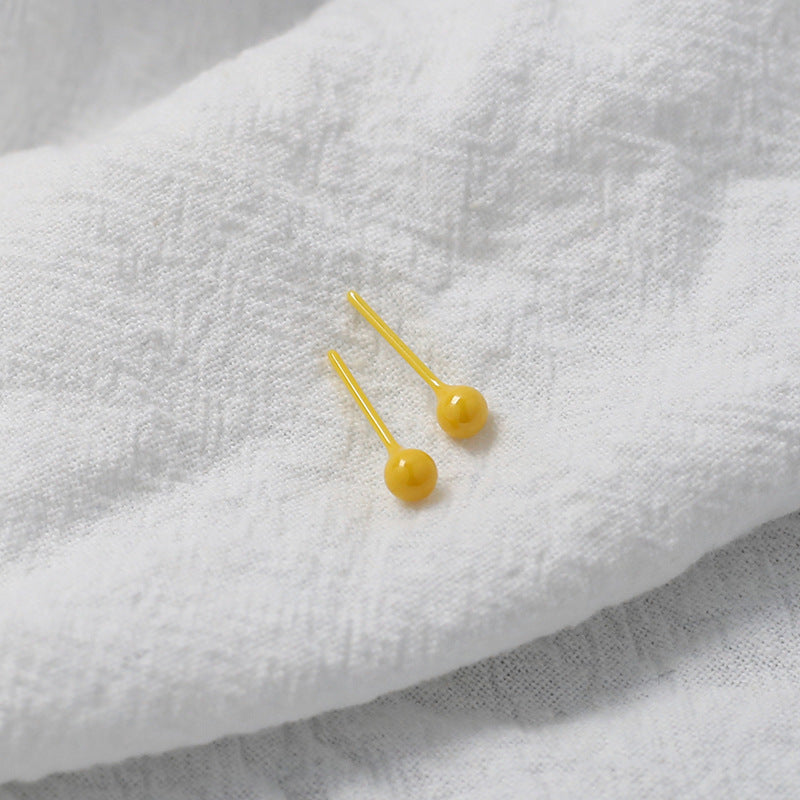Ear Female Ceramic Bar Not Allergic Sleeping No Need Stud Earrings