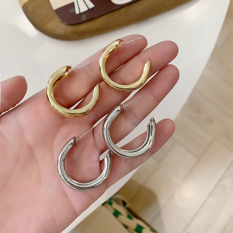 Women's Metal Cold Style High Sense Light Luxury Minority Ear Earrings