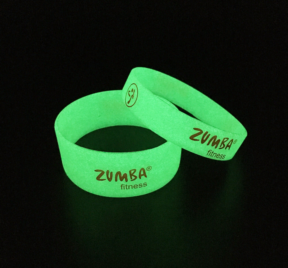 Children's Luminous Silicone Adult Fashion Sports Fluorescent Wristband Solid Bracelet