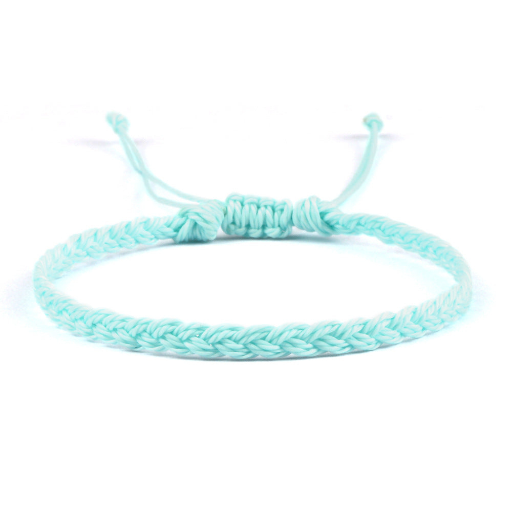 Creative Twist Weave Taiwanese Wax Handmade Hand Unisex Twin Bracelet