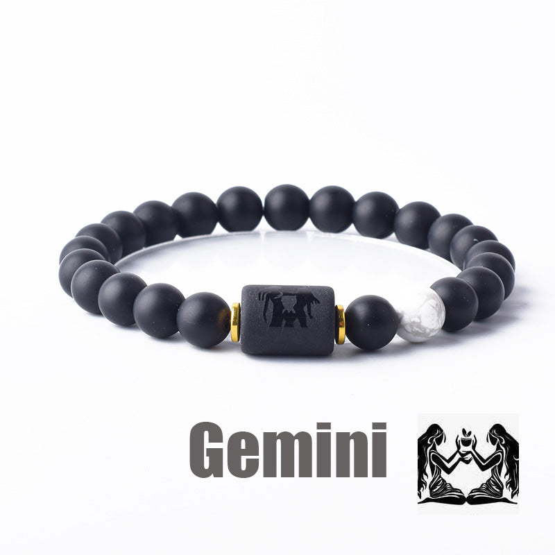 Constellation Natural Stone Beaded Twee Tigereye Bracelet