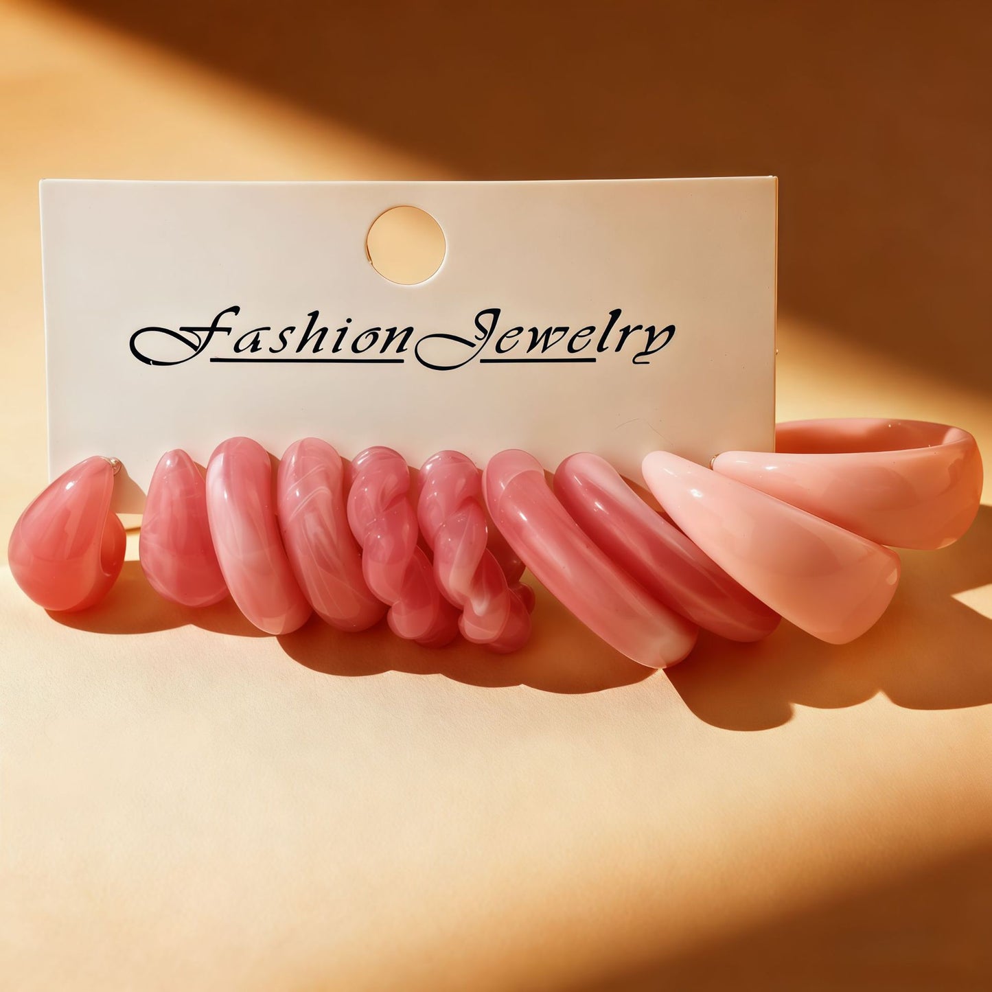 Korean Style Fashionable Simple Acrylic Shaped Light Luxury Earrings
