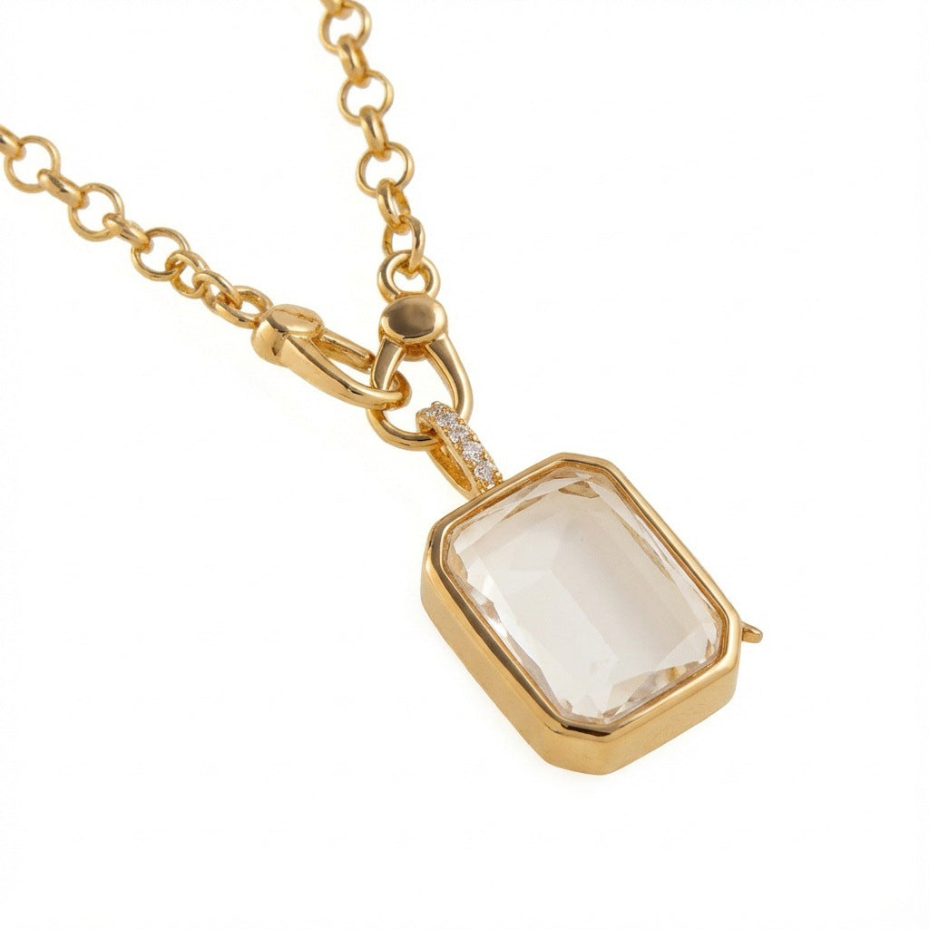 Personality Box Items Can Be Opened Closed Hollow Design Transparent Pendants