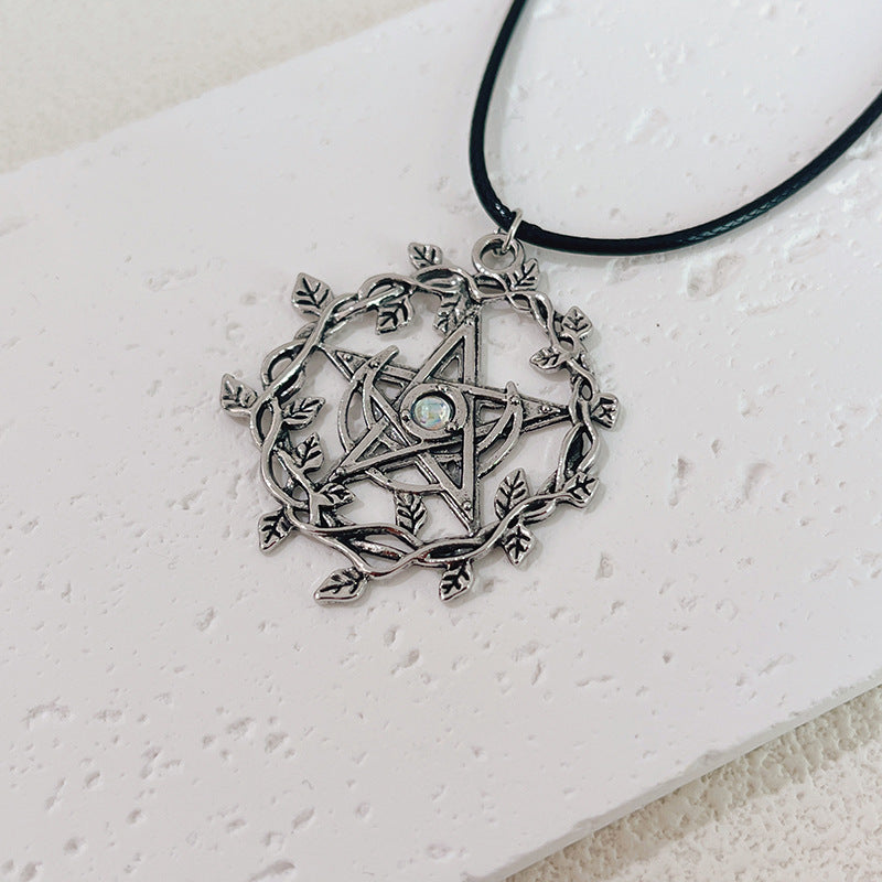 Fashion Vintage Square Turquoise Cross Boho Clavicle Pendants