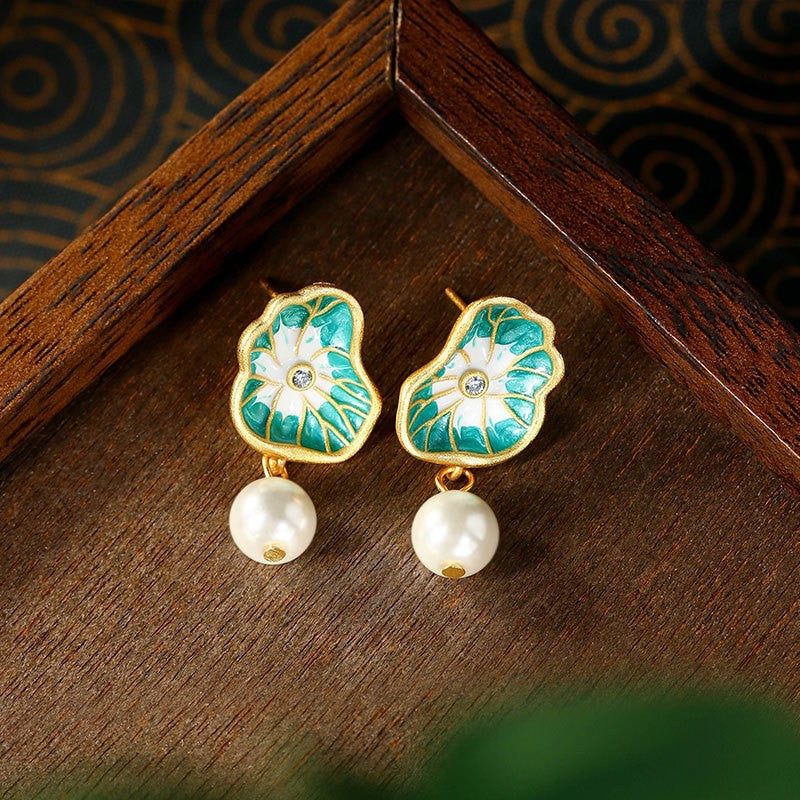 Women's Enamel Filigree Icing On The Cake Earrings