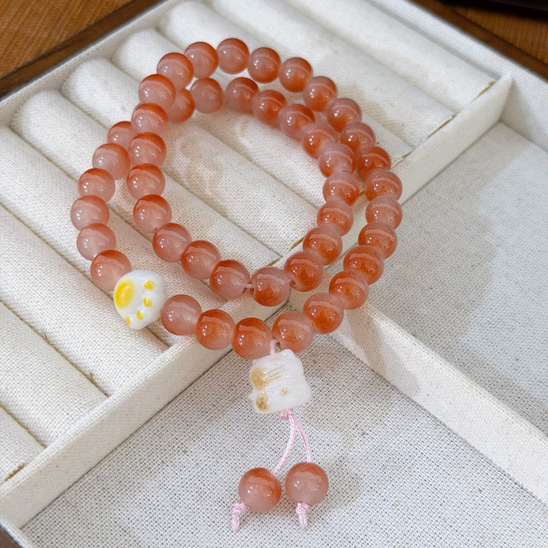 Double Layer Twin Chinese Style Safe National Circle Niche String Bracelet