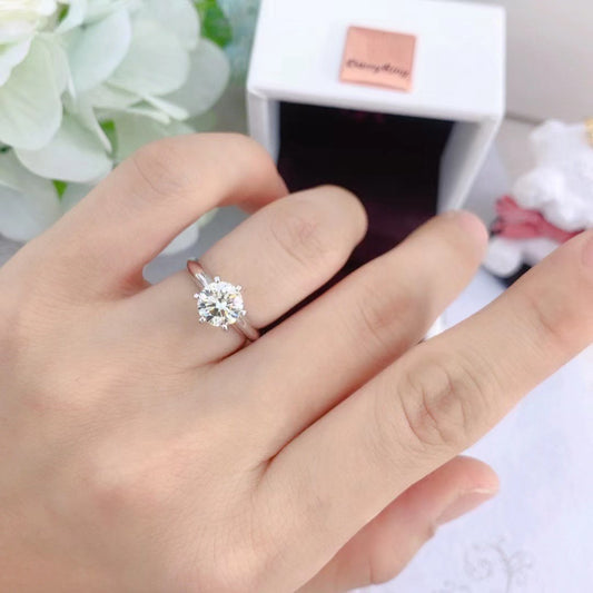 Women's Live Streaming Welfare Moissanite Classic Karat Rings