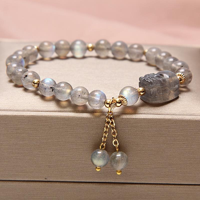 Freshwater Pearl Female Strawberry Quartz Fishtail Bracelets