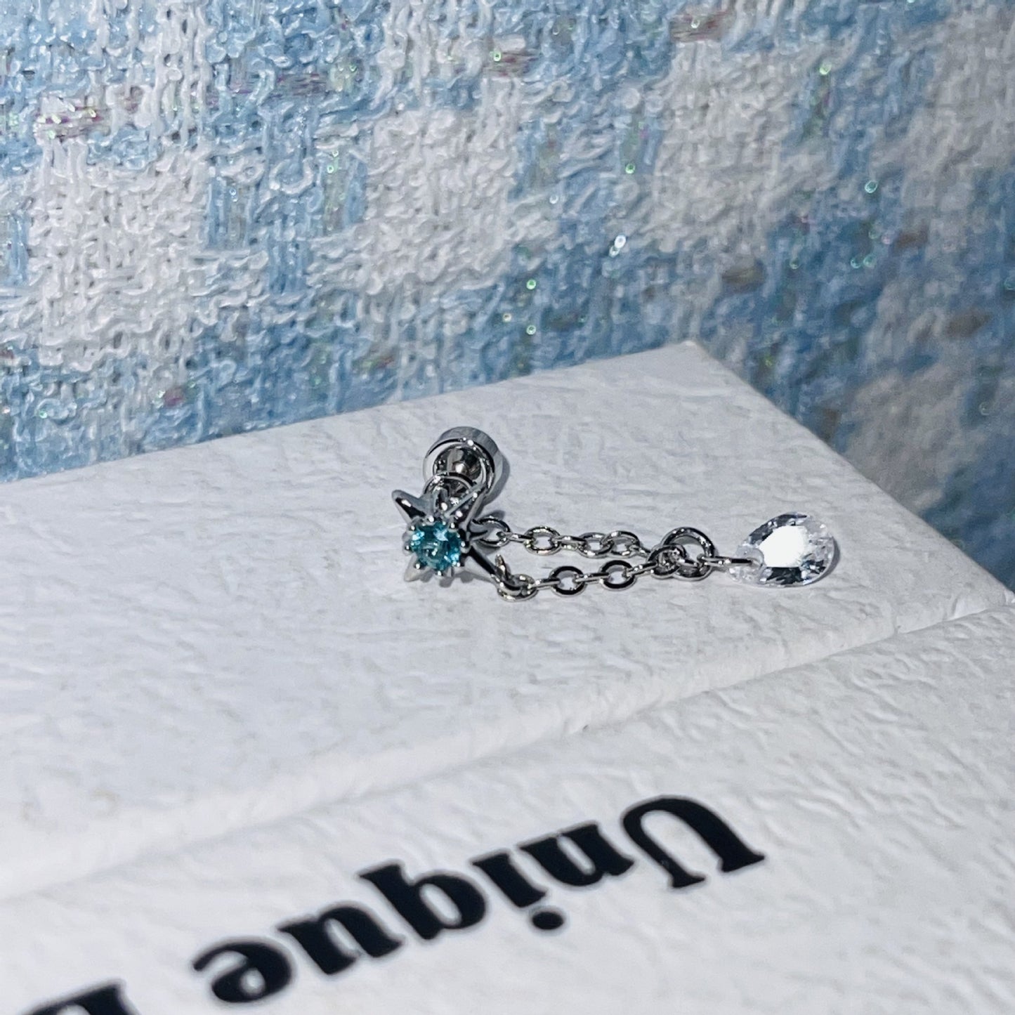 Steel Ear Bone Series Collection Clip Flash Earrings