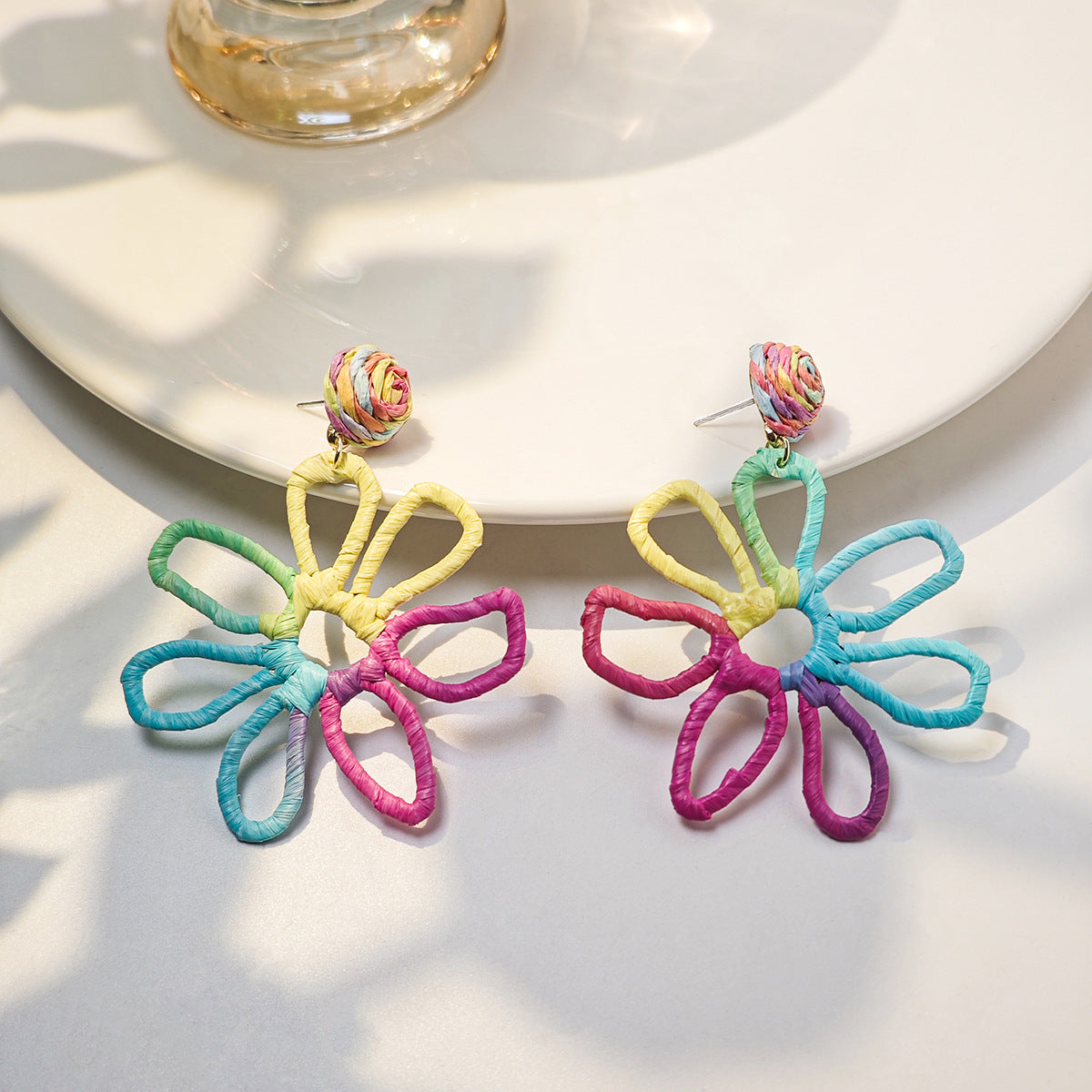 Vacation Style Female Personality Color Handmade Rings