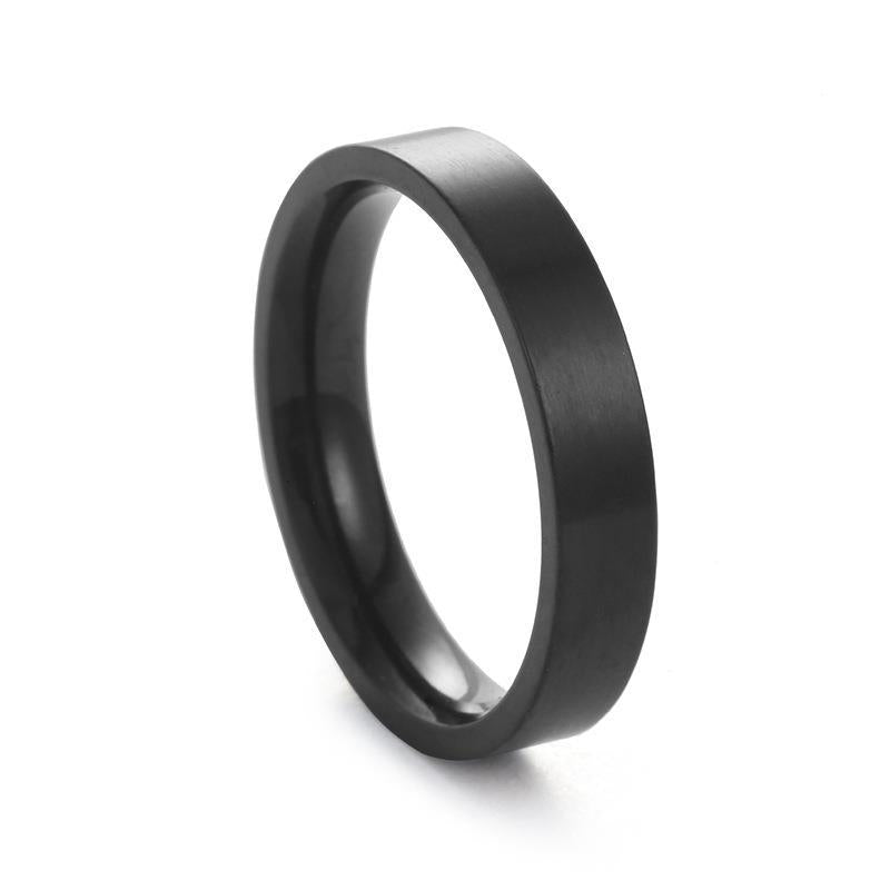 Stainless Steel Niche Matte Surface Simple Advanced Ring