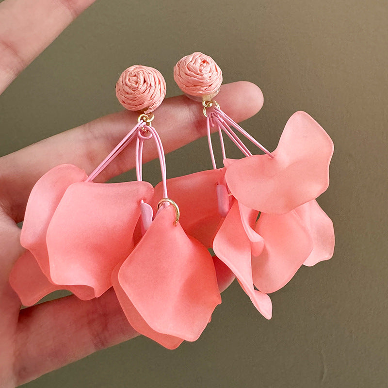 Fairy High Sense Vacation Style Elegant Fashionable Wearing Modified Face Earrings