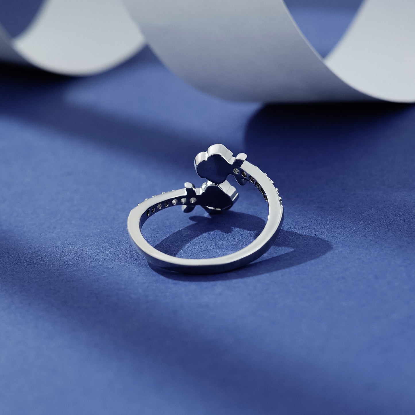 Light Luxury Temperament Rose Color Separation Female Fashion Index Finger Rings