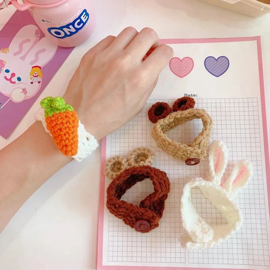 Bear Wool Hand-woven Cute Rabbit Ear Couple Bracelets