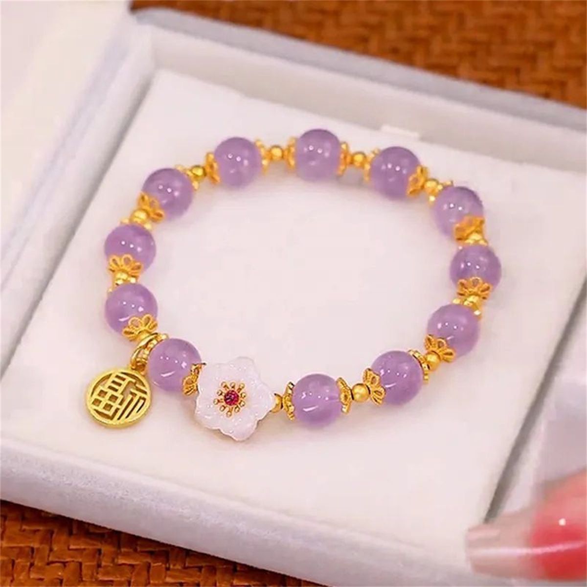 Women's Imitation Yu Elastic String Light Luxury High-grade Lotus Seedpod For Bracelet