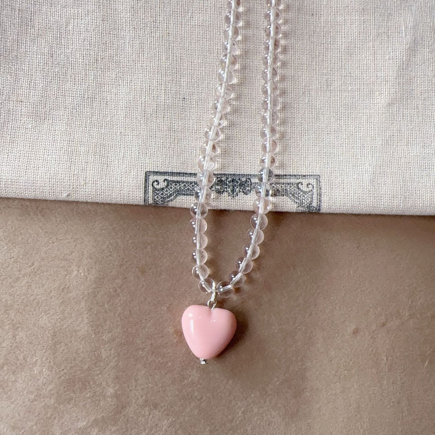 Designer Model Contrast Color Love Beads Female Clavicle Necklaces