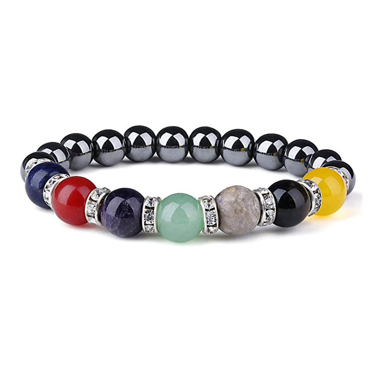 Colorful Pulse Haematite Energy Magnet Yoga Bracelets