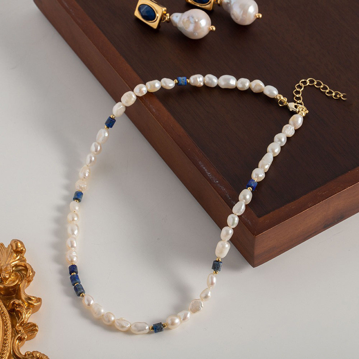 Women's Rice Grain Freshwater Pearl Simplicity Fashion Temperament Design Clavicle Chain Necklace
