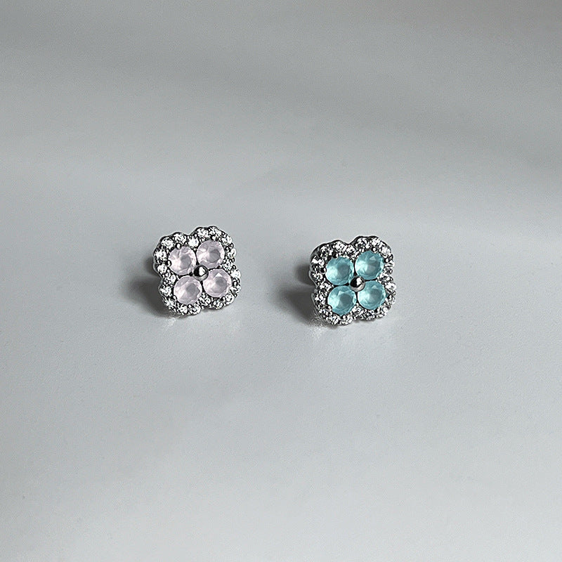Women's Ear Bone Titanium Steel Flat Pin Sleeping No Need To Stud Earrings