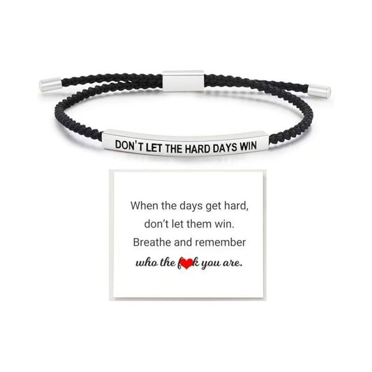 Elbow Lettering Friend Gift Rose Gold Adjustable Sier Stainless Bracelet