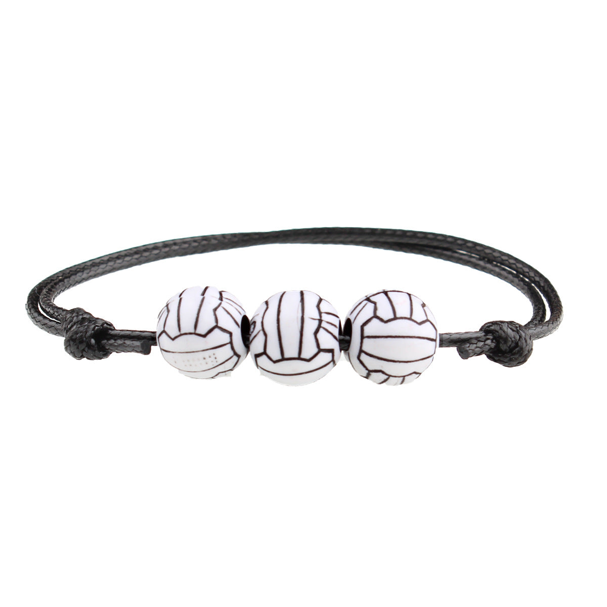 Basketball Baseball Wax Line Woven Softball Bracelets