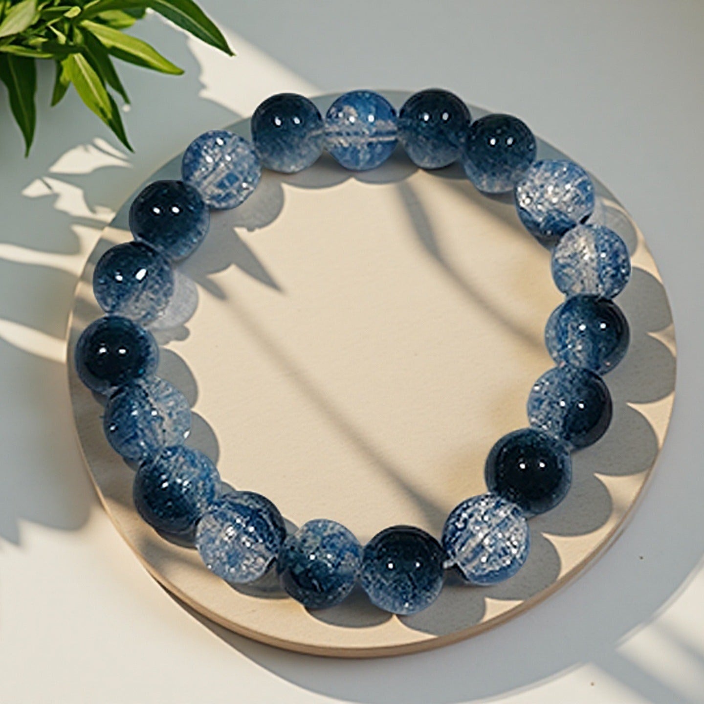 Purple Brushed Floral Beads Female Hand Toy Bracelet