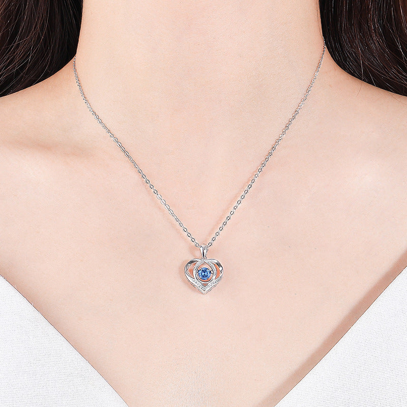 Drop Sier-plated Beating Love Accessories Valentine's Pendants