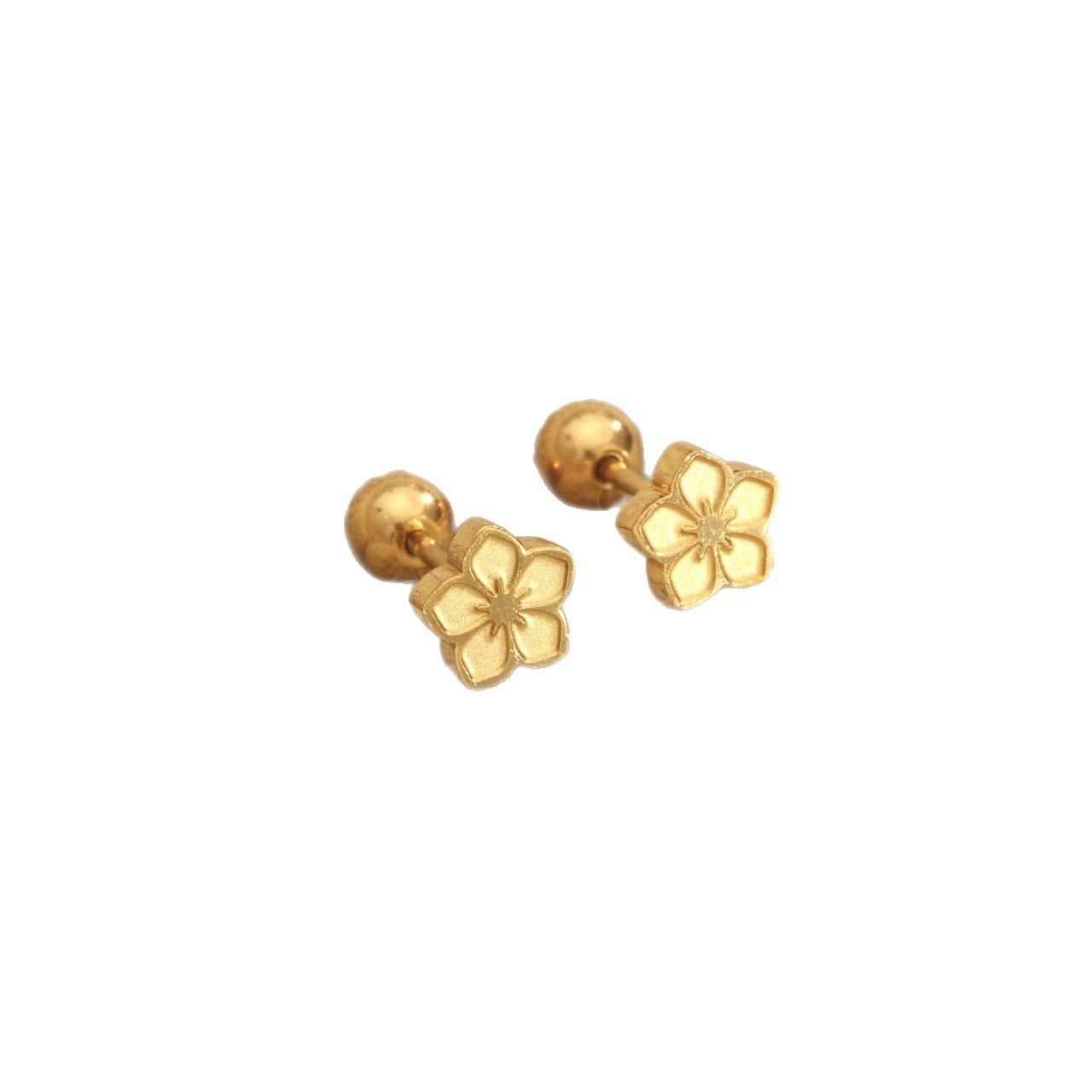 Women's Titanium Steel Ear Mini Exquisite Petite Twist Earrings
