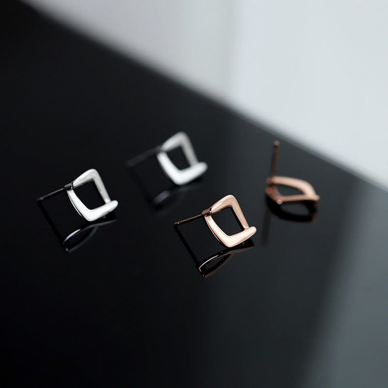 Women's Ear Niche Design Trendy Geometric Frosty Earrings