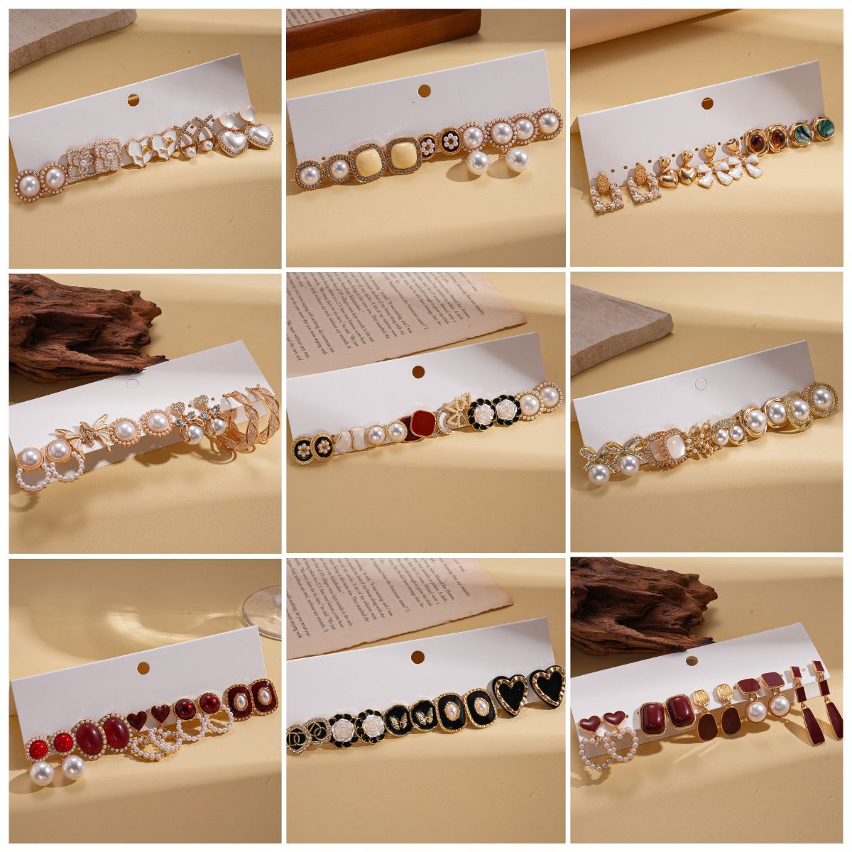Women's Round Flower Pearl Light Luxury High-grade Earings Earrings